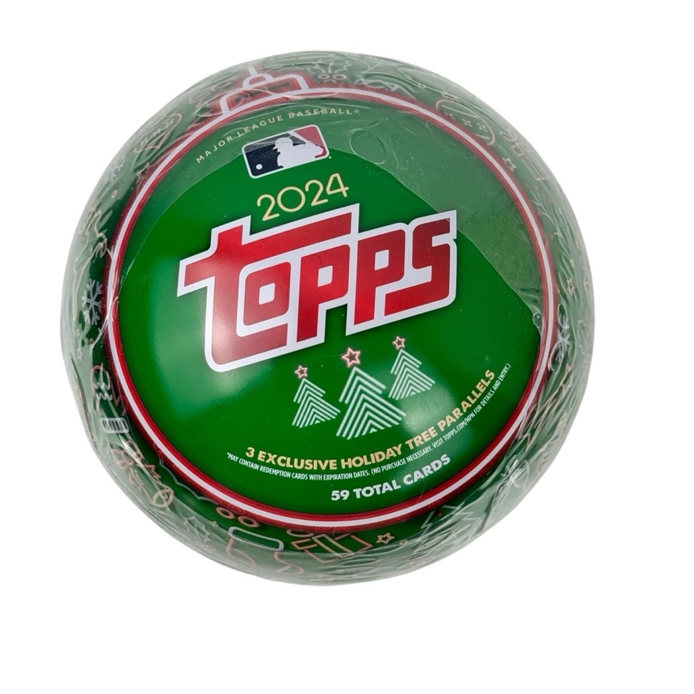 2024 Topps Holiday Tin Ornament MLB Baseball Collector Tin  NEW & SEALED
